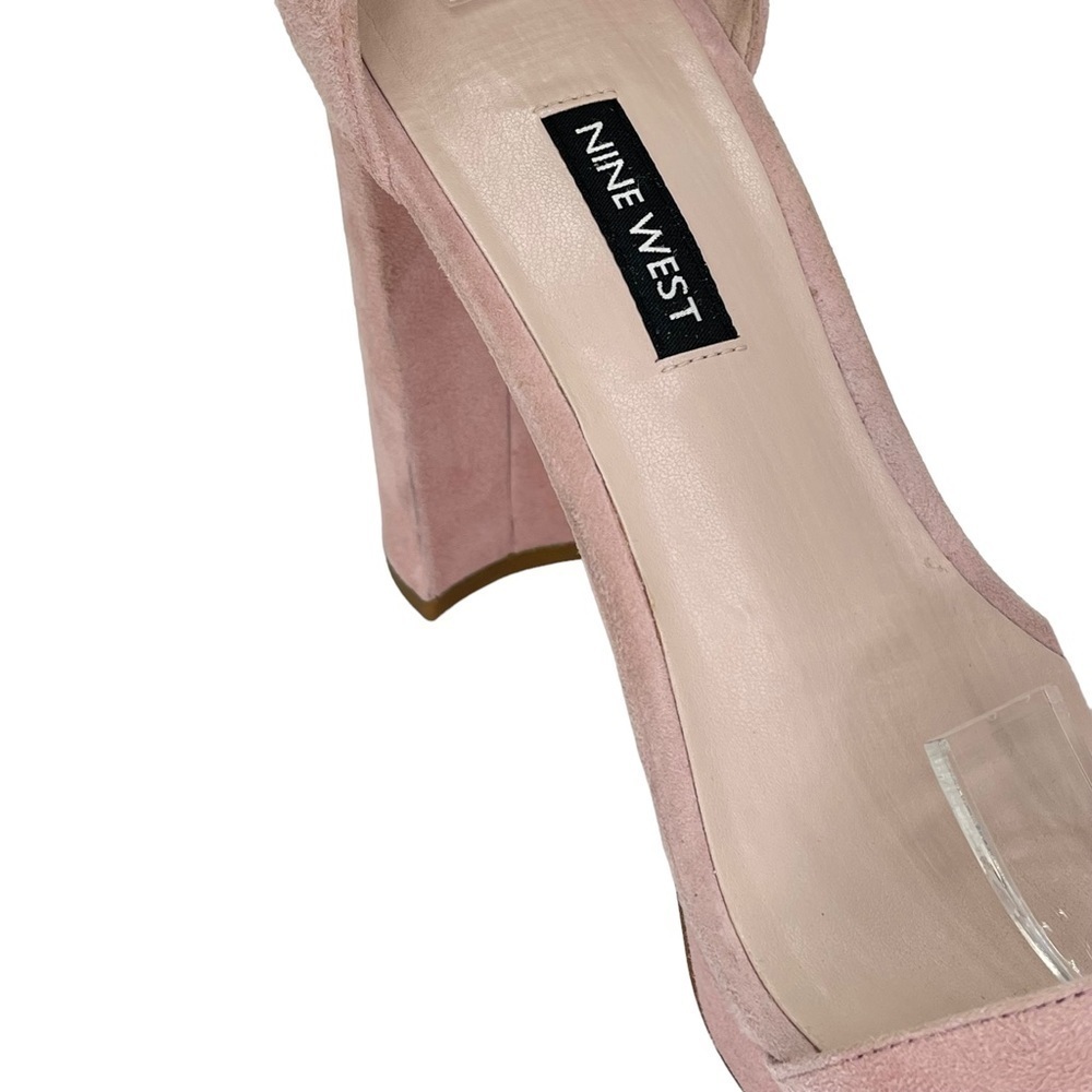 Nine West Dempsey Soft Pink Suede Leather Womens Heels Size 10M - Picture 12 of 16